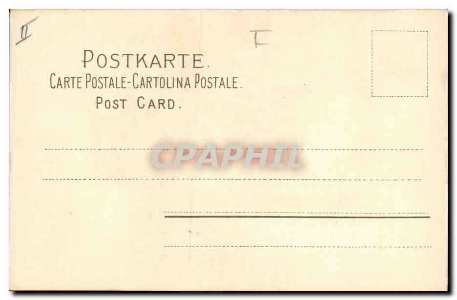CPA Fantaisie Fleurs  — Rückseite