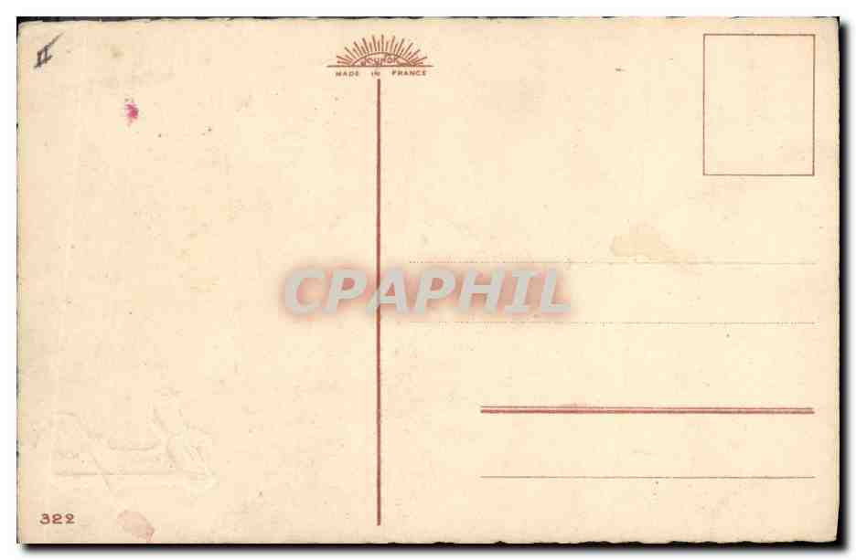 CPA Fantaisie Fleurs  — Rückseite