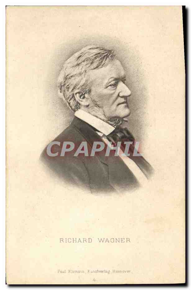 Richard Wagner — portrait gravé — Paul Kleemann, Kunstverlag, Hannover, n°4