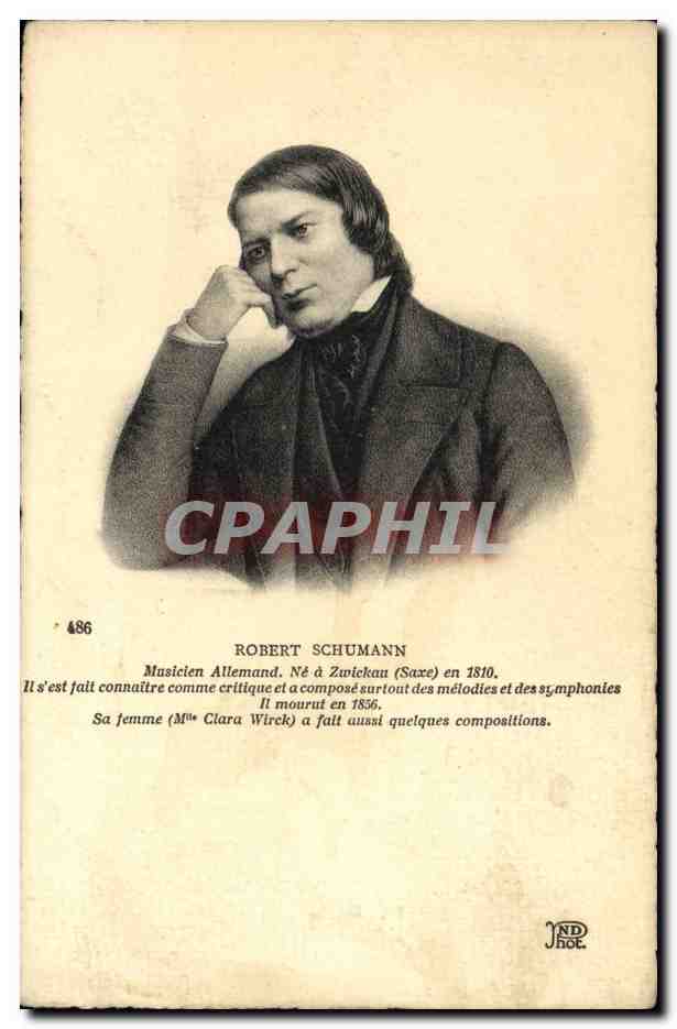 Robert Schumann — musicien allemand — JND Phot. n° 486
