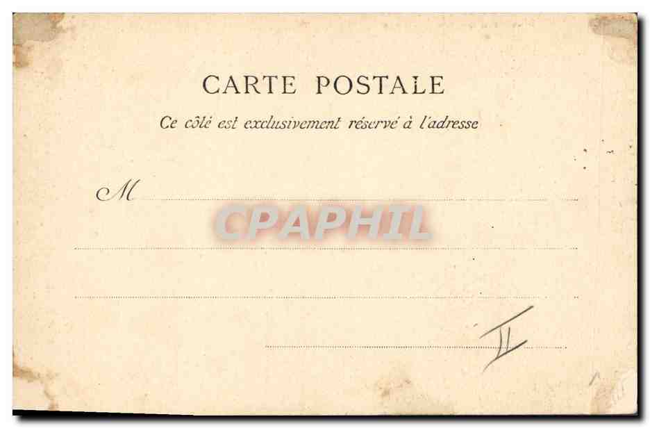 CPA Musee de Versailles De Musset par Landelle  — Rückseite