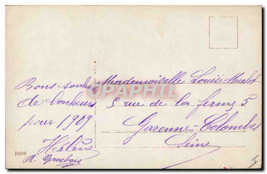 CPA Cochon Porc Enfants  — Rückseite