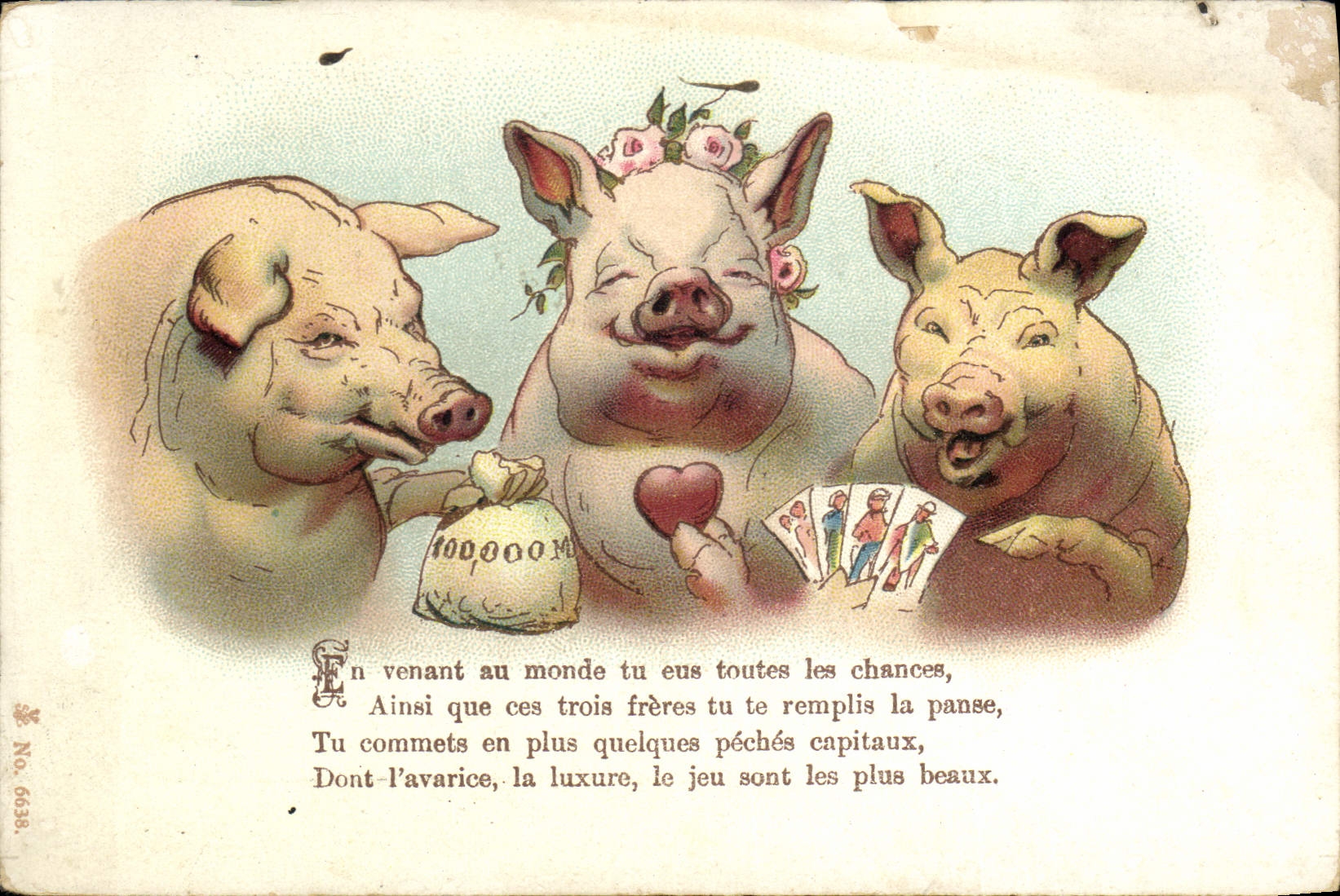 CPA Cochon Porc 