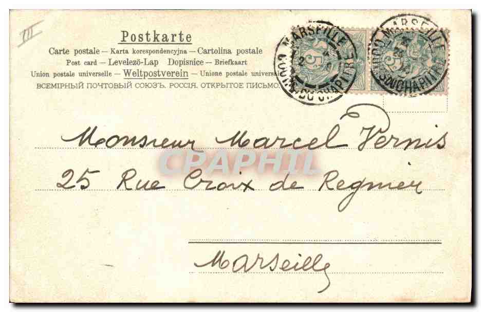 CPA Cochon Porc  — Rückseite