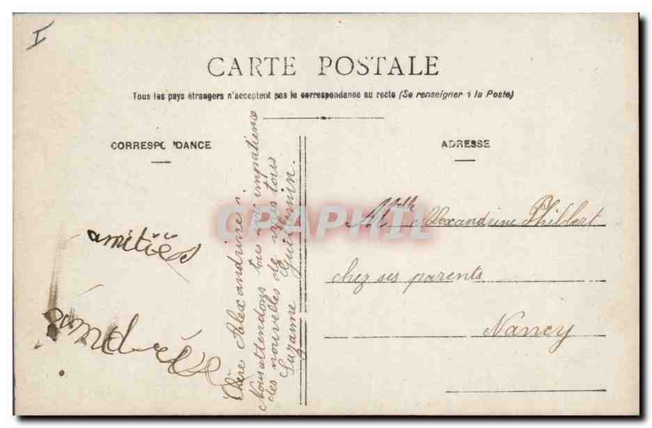 CPA Cochon Porc Enfant  — Rückseite