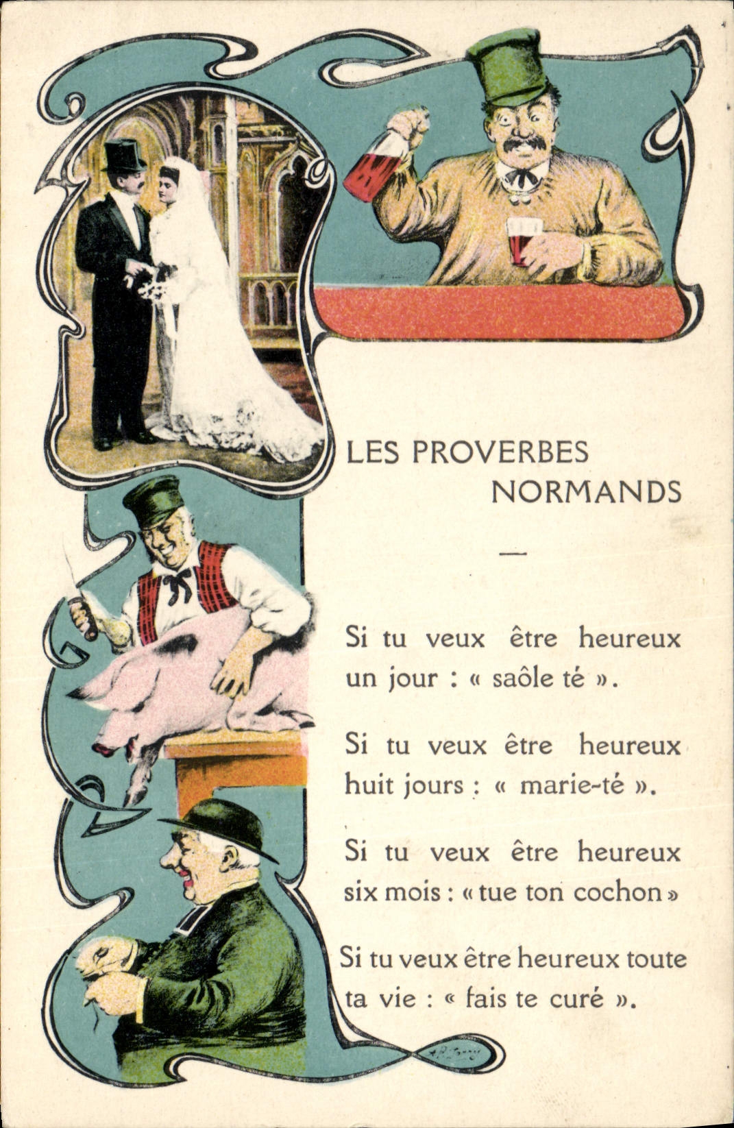 Les Proverbes Normands — Éditeur H. Ermice, F. Levalet, Vire