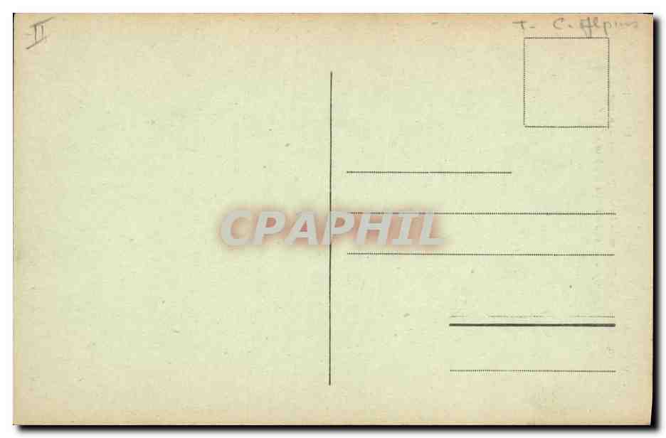 CPA Militaria Chasseurs alpins Bourg Saint Maurice Les Chapieux Camp de la Gitte Les alpins en travaux Aiguilles du grand fond — Rückseite