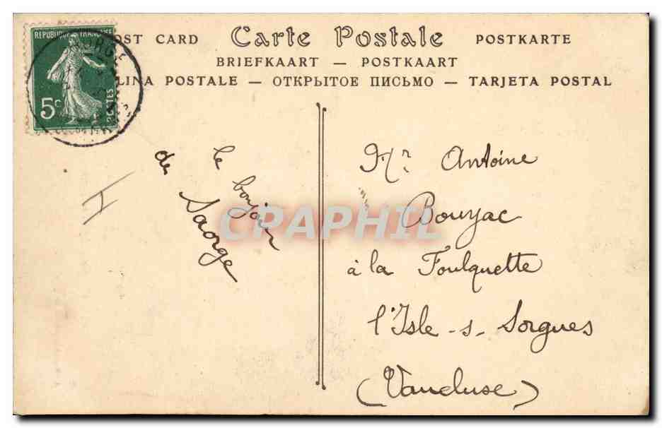 CPA Militaria Chasseurs alpins en reconnaissance — Rückseite
