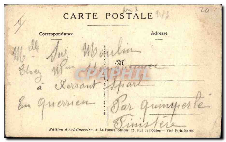 CPA Militaria Chasseurs alpins  — Rückseite