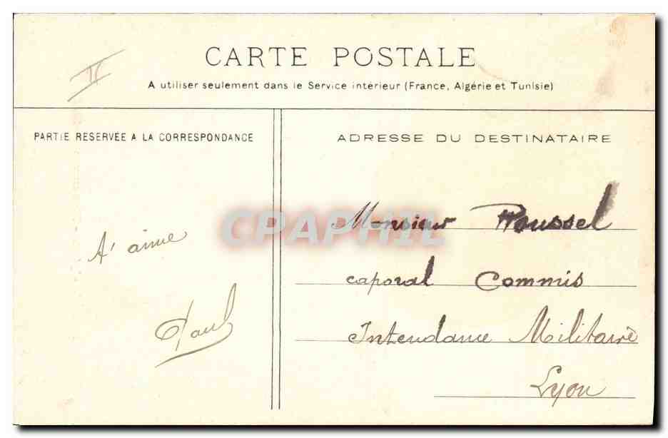 CPA Militaria Chasseurs alpins Batterie alpine Manoeuvre de force — Verso