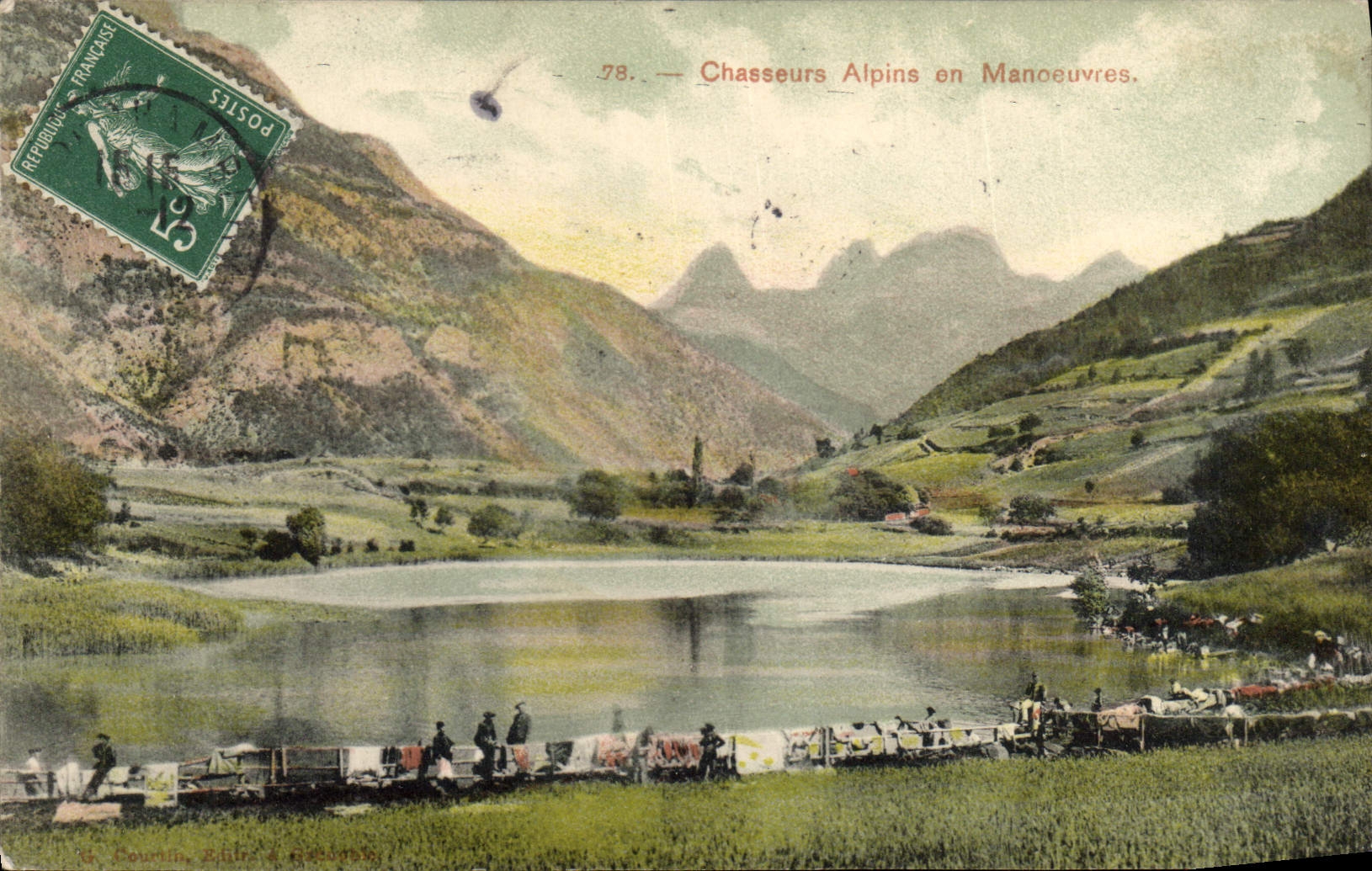 Chasseurs Alpins en Manoeuvres — 78. — Éditeur G. Courtois, Paris