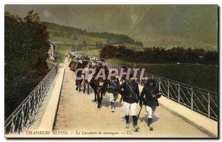 Chasseurs Alpins — La Cavalerie de montagne — LL.