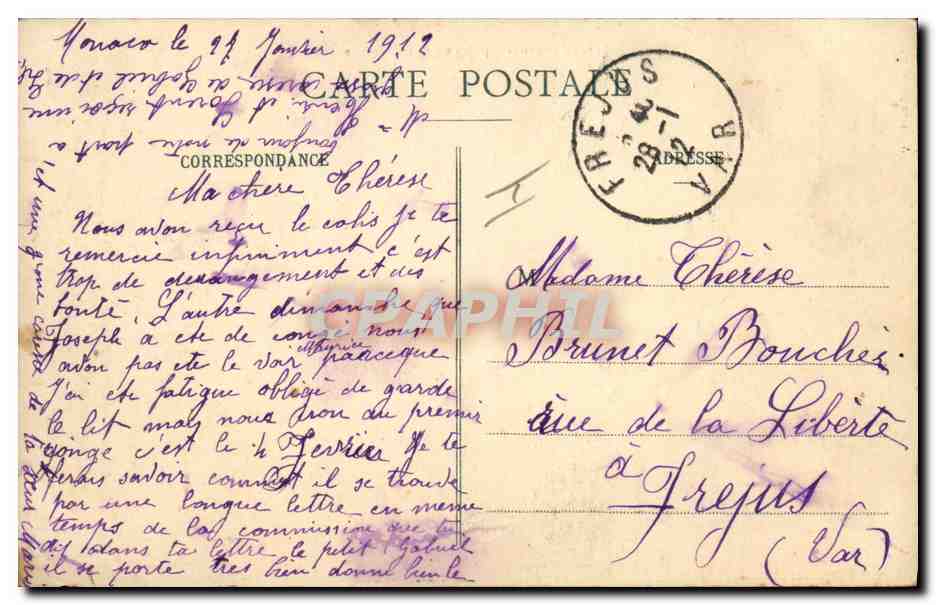 CPA Militaria Chasseurs alpins en reconnaissance — Verso