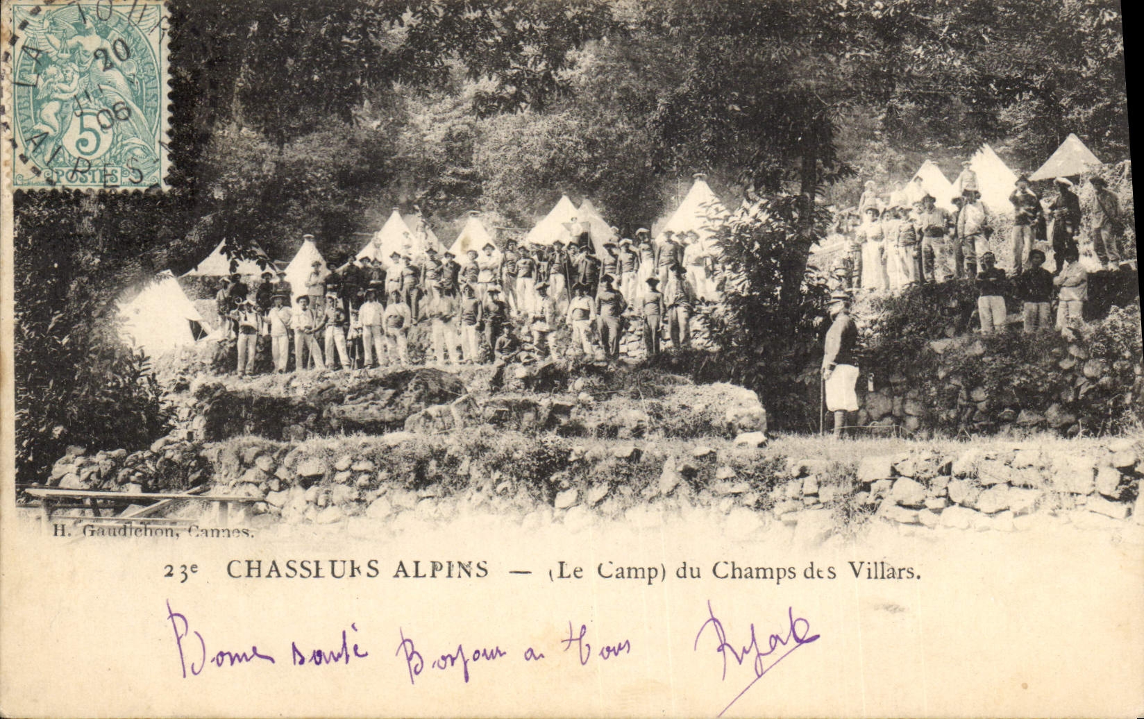 Chassieu Alpins — (Le Camp) du Champs des Villars — H. Gaudichon, Cannes.
