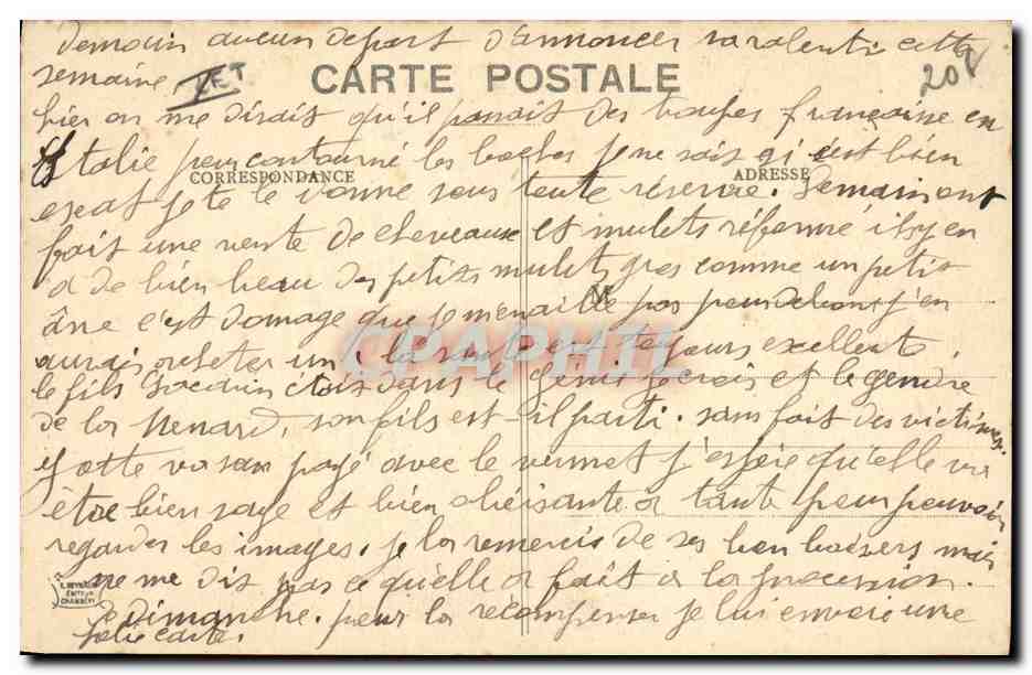 Chasseurs Alpins dans la Montagne — 25557 — Éditeur non identifié — Verso