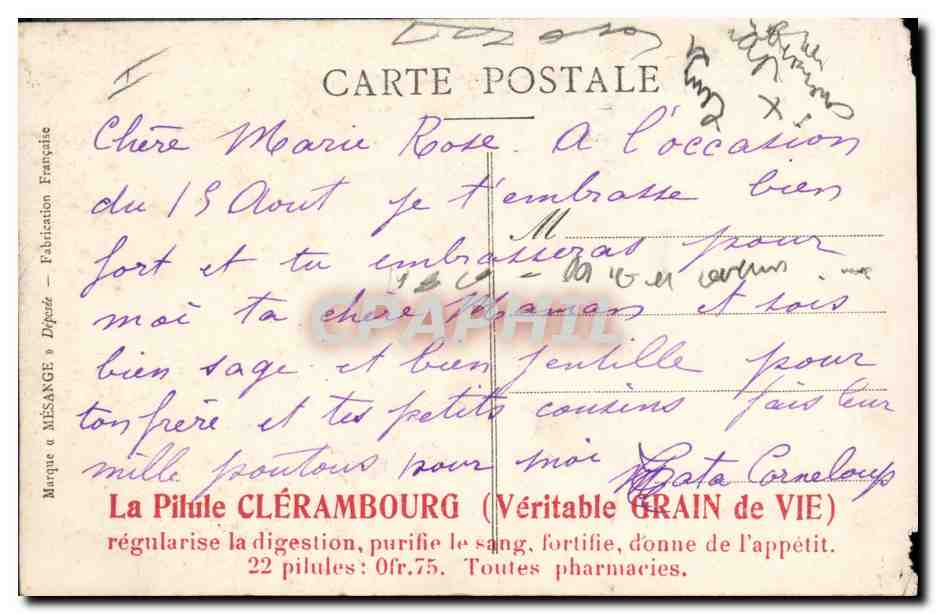 CPA Militaria Enfants Leur bravoure — Verso