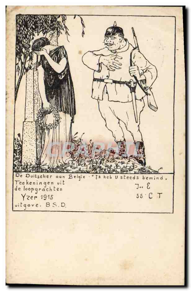 CPA Militaria Yzer 1915 