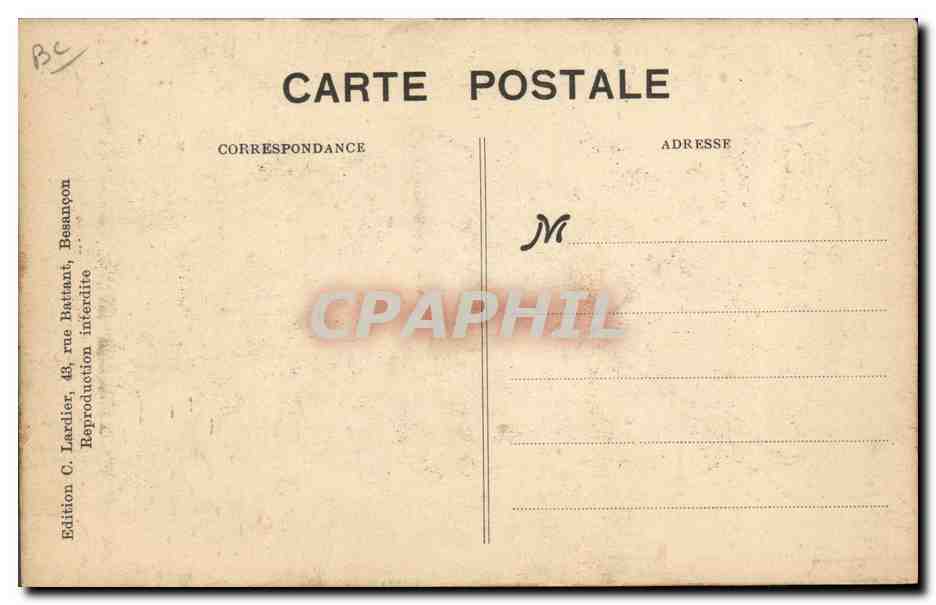 CPA Militaria Reims L'Allemagne au dessous de tout Champagne  — Rückseite
