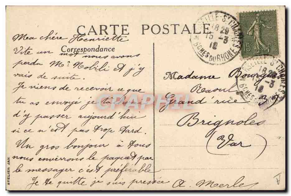 CPA Militaria Um Landwermann Sur le front Avril 1915  — Rückseite
