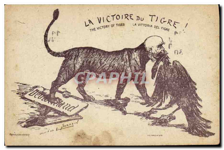 CPA Militaria La Victoire du Tigre Clemenceau Aigle