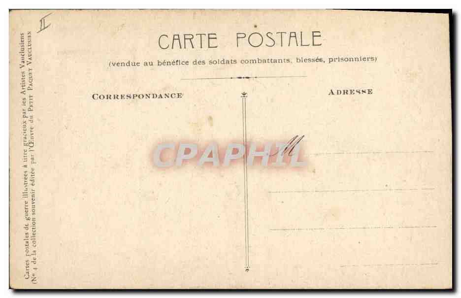 CPA Militaria La lettre du blesse  — Rückseite