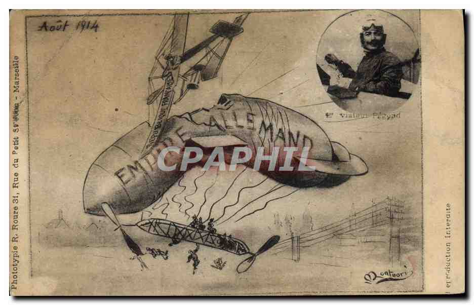 CPA Militaria Empire allemand Zeppelin Dirigeable 