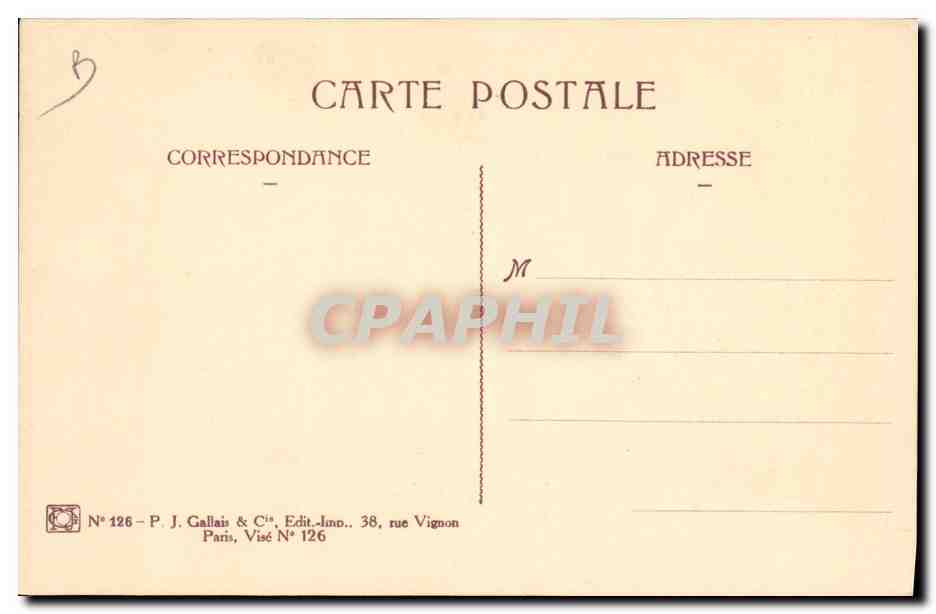 CPA Militaria Mahias La promenade Femme Infirmiere — Verso