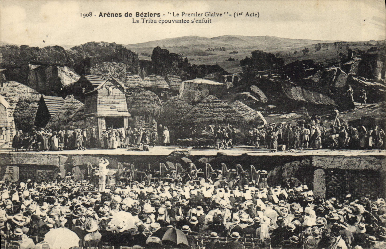 Arènes de Béziers - 'Le Premier Glaive' (1er Acte) - La Tribu épouvantée s'enfuit