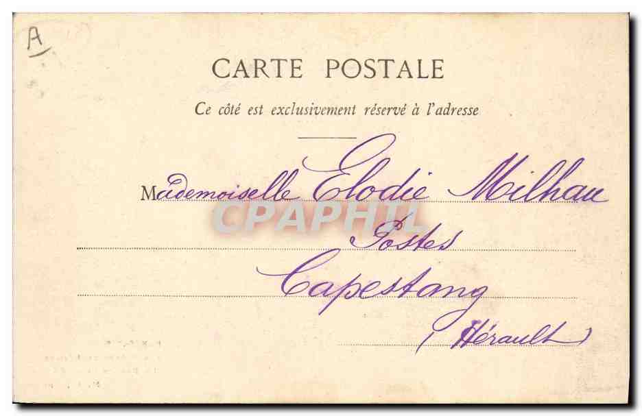 Parysatis aux Arènes de Béziers — Le Retour de la Chasse — M. P. Phol. — Verso