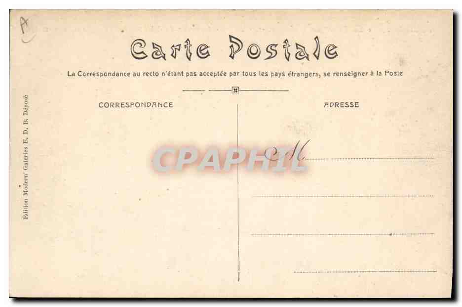 CPA Theatre Beziers le premier Glaive Arrivee de Rhang Astorg Paul Mounet — Verso