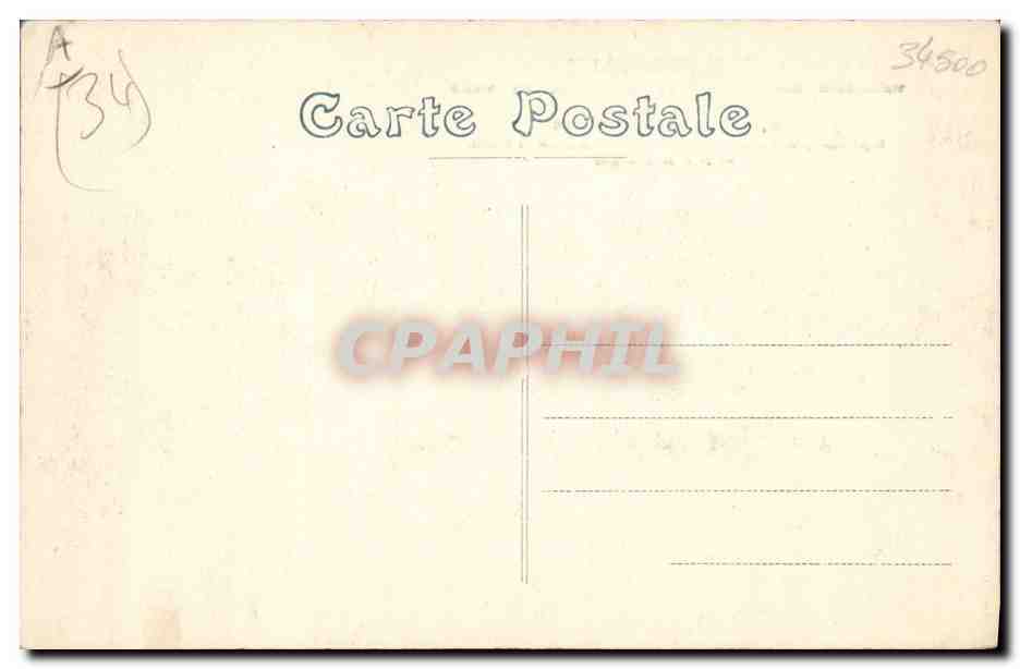 Spectacle de Héliogabale au Théâtre des Arènes de Béziers — représentation du 21 et 23 août 1910 — éditeur non identifié — Verso