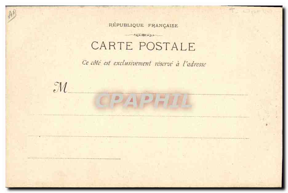 Cendrillon de J. Massenet — 2ème Acte : Arrivée surprenante de Cendrillon en Princesse au bal de la Cour — Édit. J. GANIO, Phot. L'ACOUR — Verso