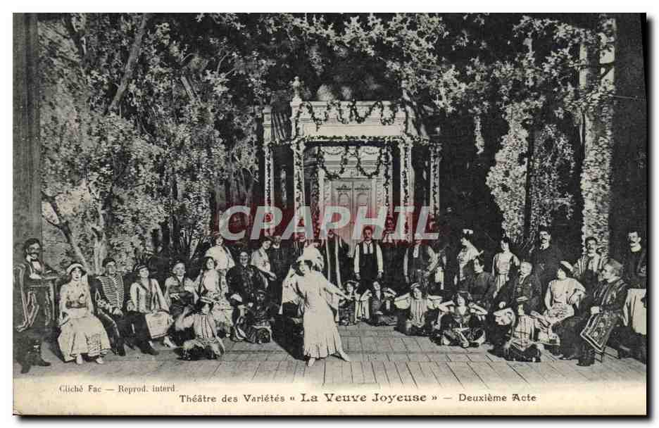 Théâtre des Variétés « La Yeuve Joyeuse » — Deuxième Acte
