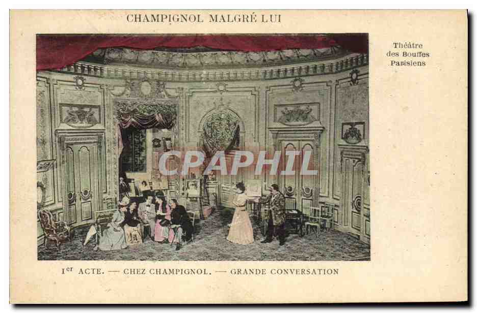 Champignol malgré lui — 1er acte, chez Champignol, grande conversation — Théâtre des Bouffes Parisiens