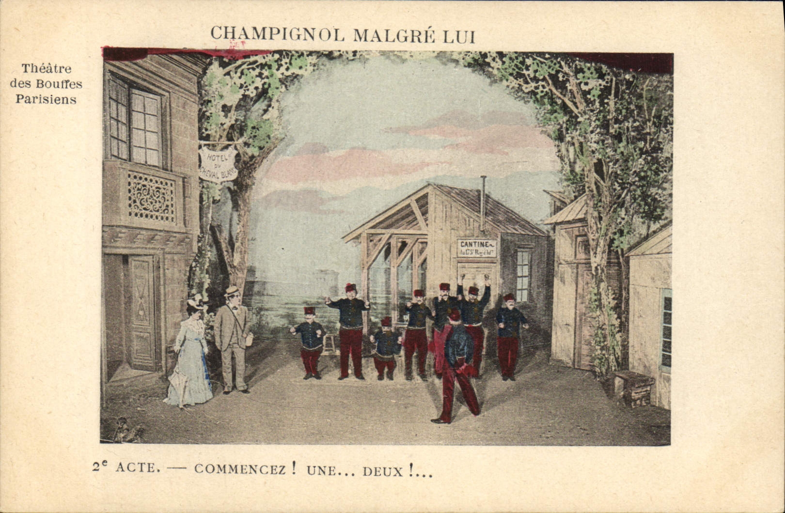 Champignol malgré lui — Théâtre des Bouffes Parisiens — 2e acte — Commencez ! Une... Deux !...