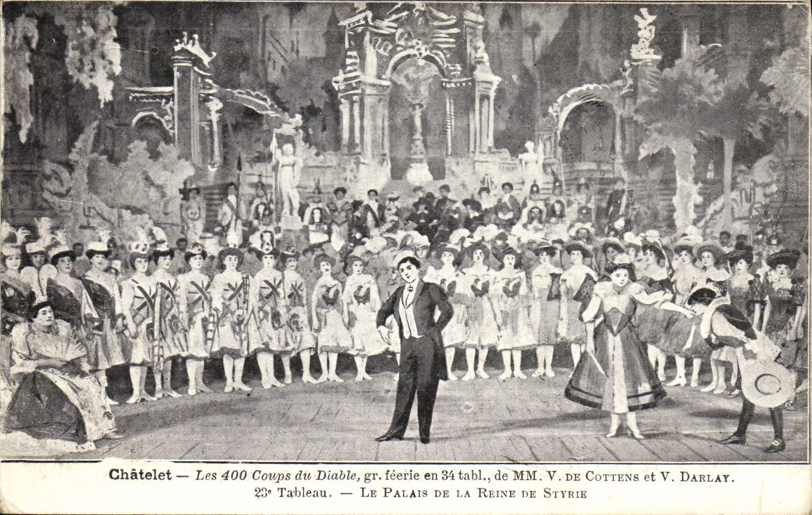 Châtelet — Les 400 Coups du Diable, 23e Tableau — Le Palais de la Reine de Styrie — de MM. V. de Cottens et V. Darlay