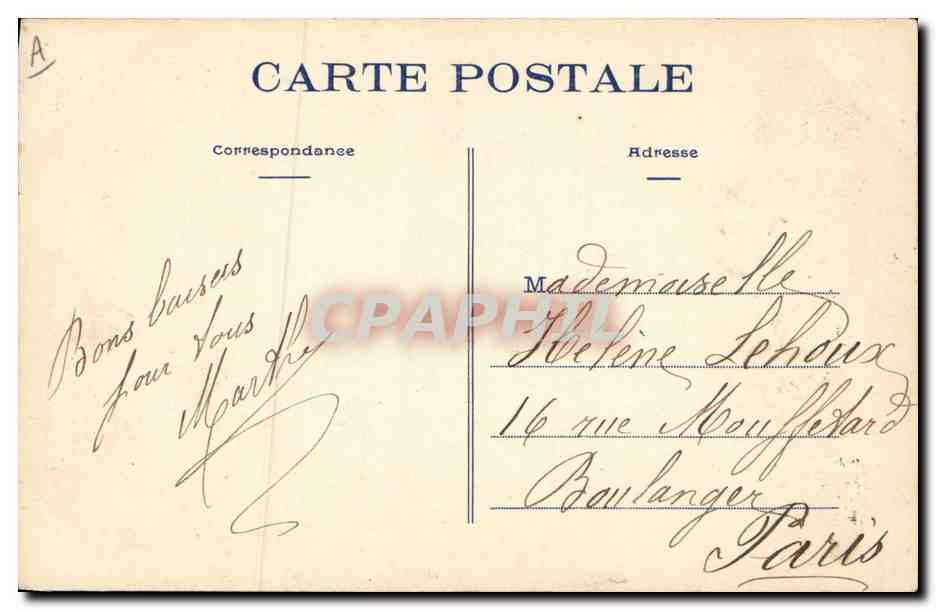 CPA Folklore Les Sables d'Olonne Militaria  — Verso
