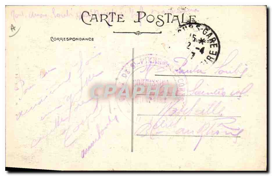 CPA Folklore Nos Tourangelles  — Verso