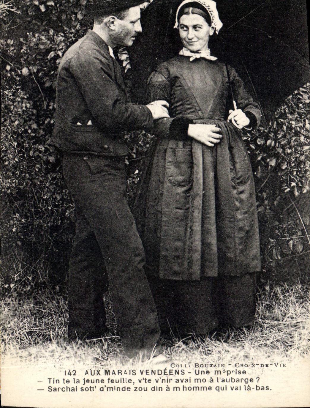CPA Folklore Marais Vendeens Une meprise 