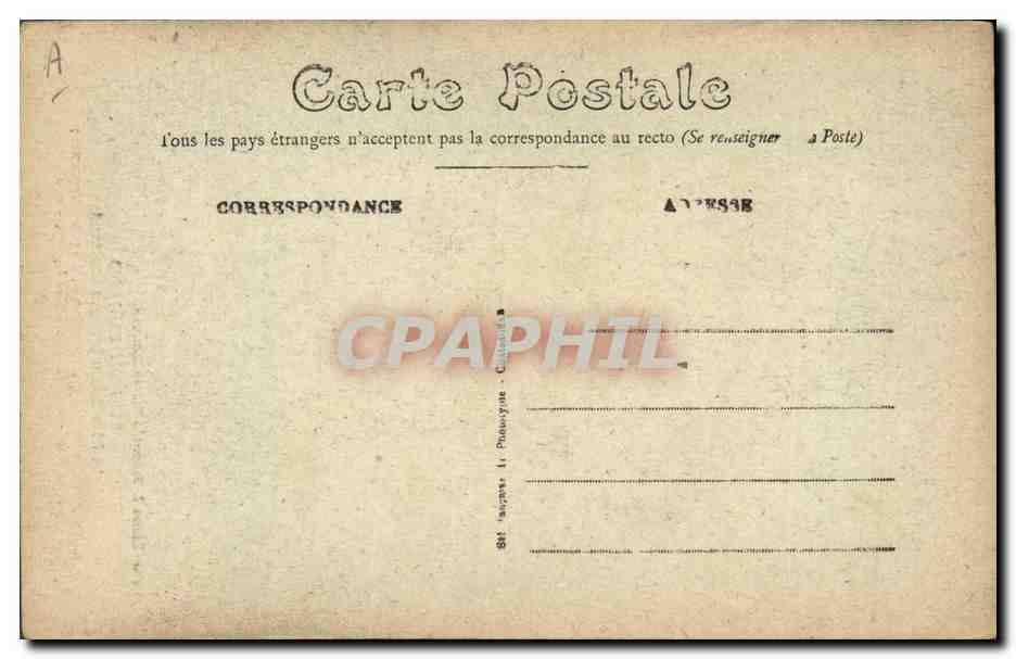 CPA Folklore Costume Sarthois Le Pere Queru presque Normand  — Verso