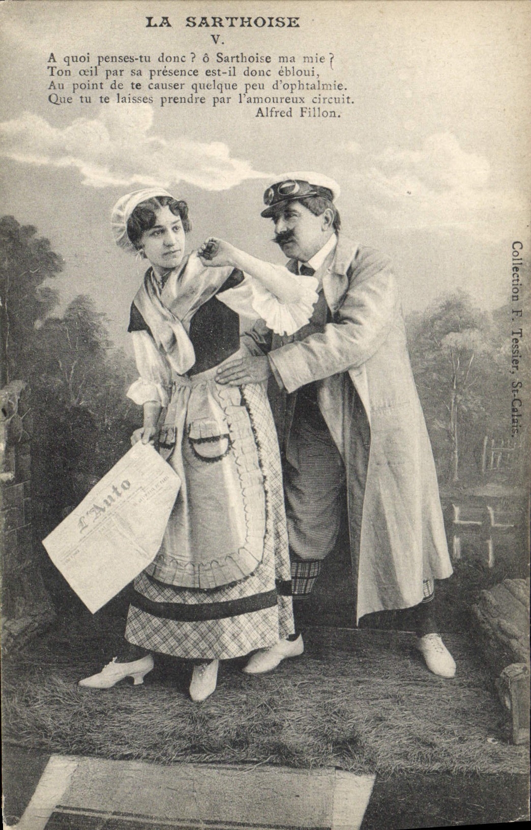 La Sarthoise — scène de théâtre — éditeur F. Tessier, St-Clair