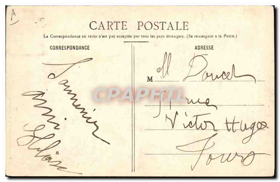 CPA Folklore Aux Sables d'Olonne La promenade a ane Martin resiste Mule Ane  — Verso