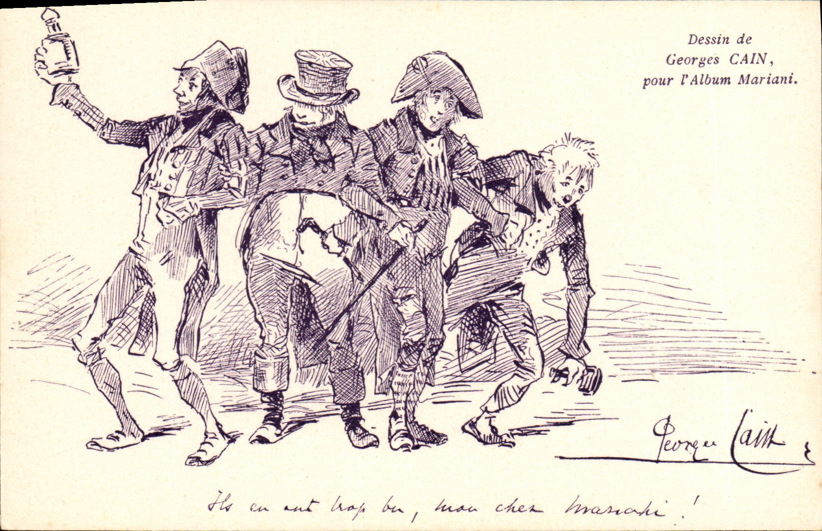 CPA Fantaisie Illustrateur Georges Cain Album Mariani 