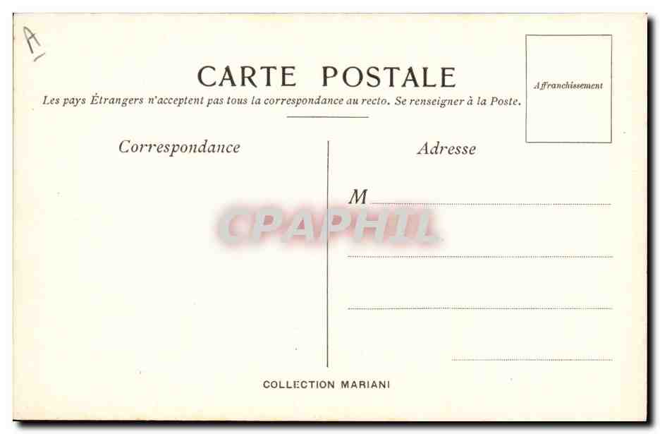 CPA Fantaisie Illustrateur Bertrand Boutet de Monvel Album Mariani  — Rückseite