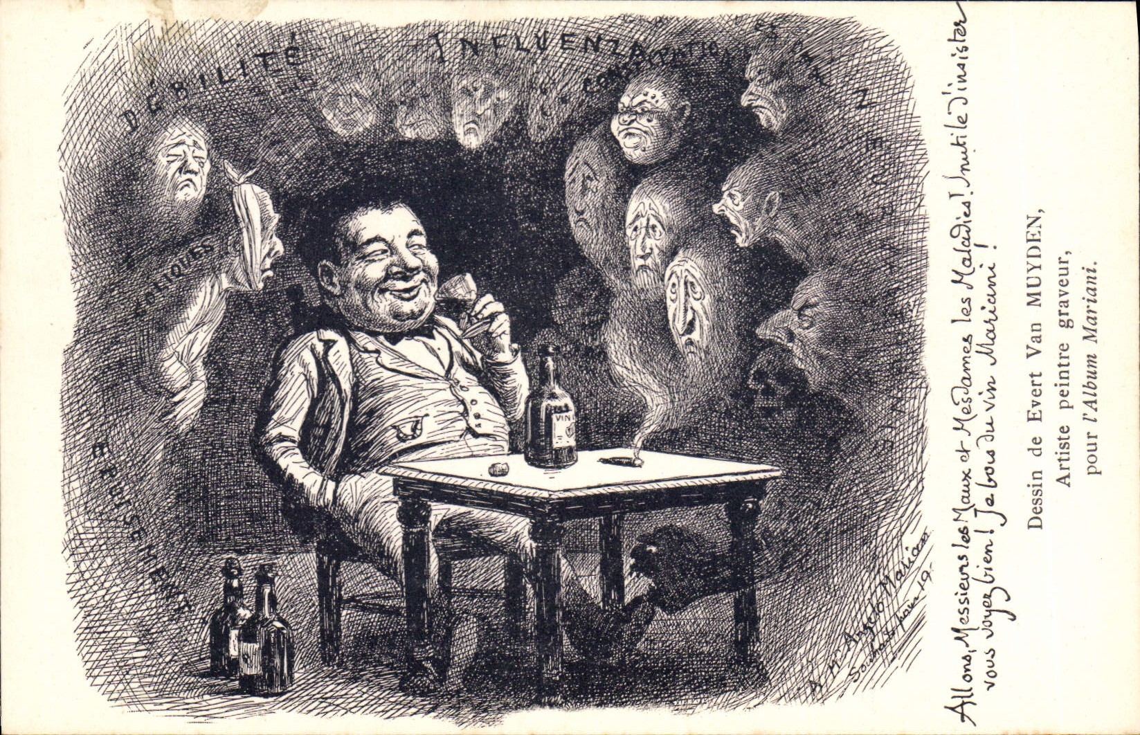 CPA Fantaisie Illustrateur Evert Van Muyden Album Mariani 