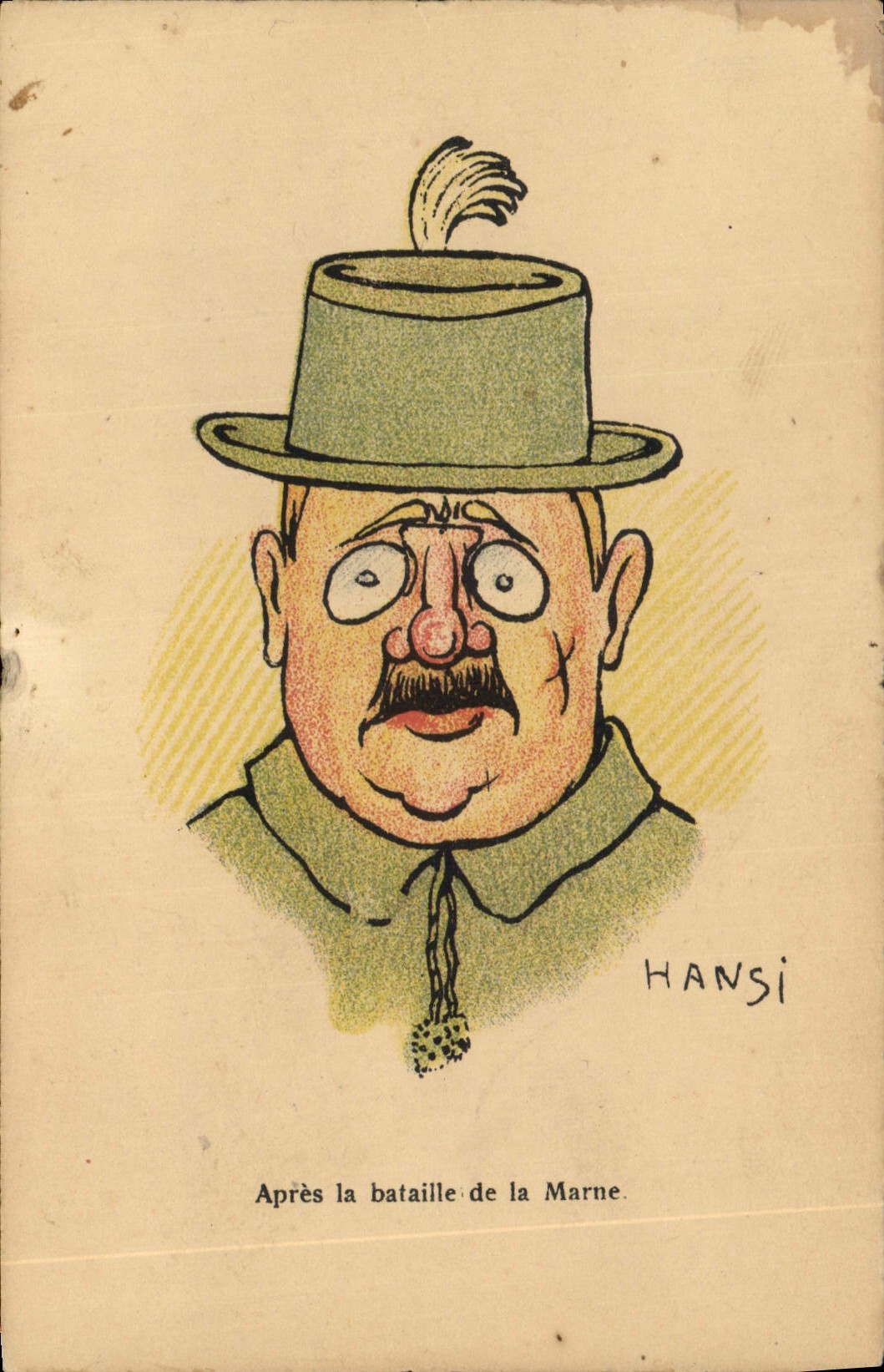 CPA Fantaisie Illustrateur Waltz Hansi Apres la bataille de la Marne Militaria 