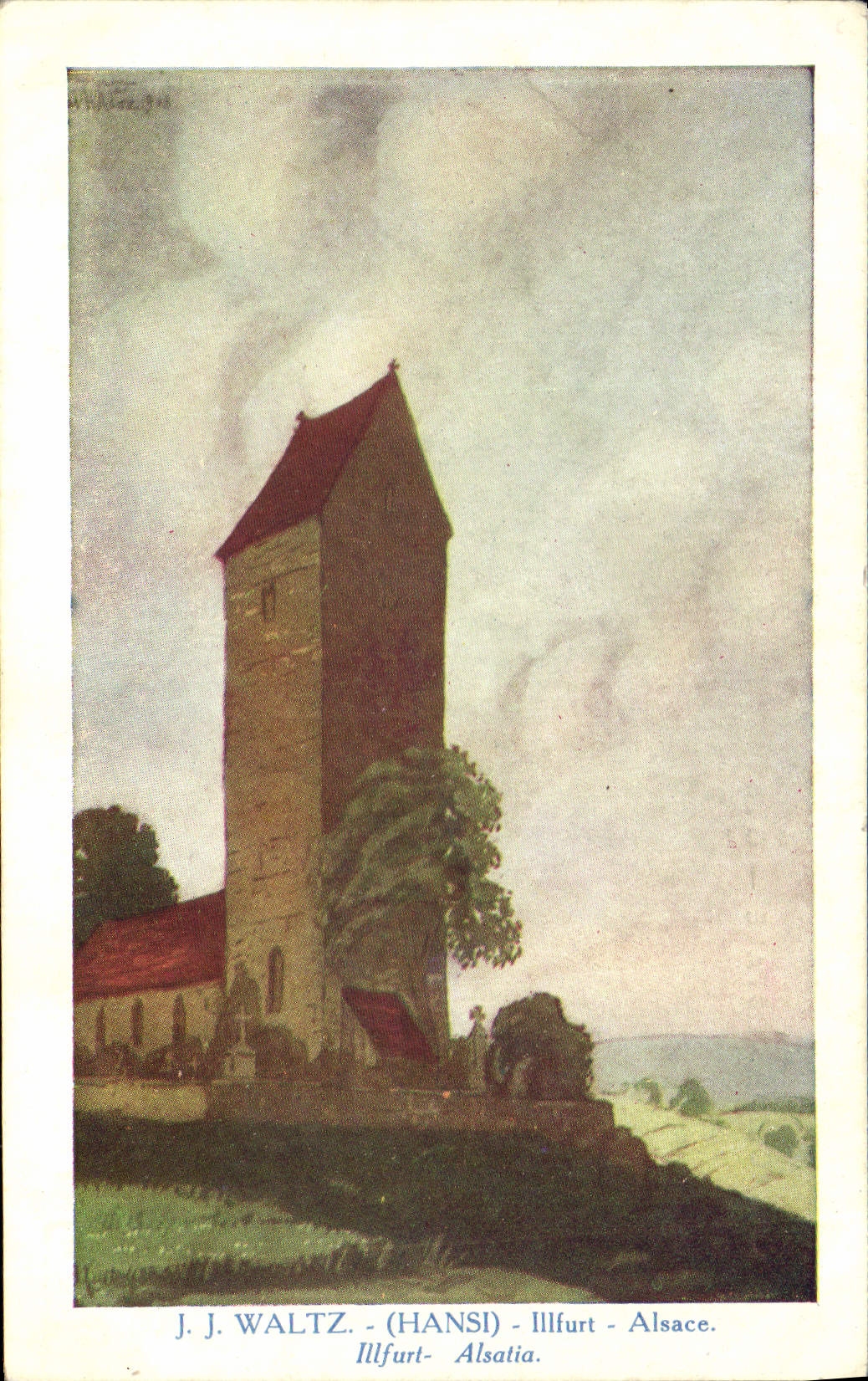 CPA Fantaisie Illustrateur Waltz Hansi Illfurt Alsace 