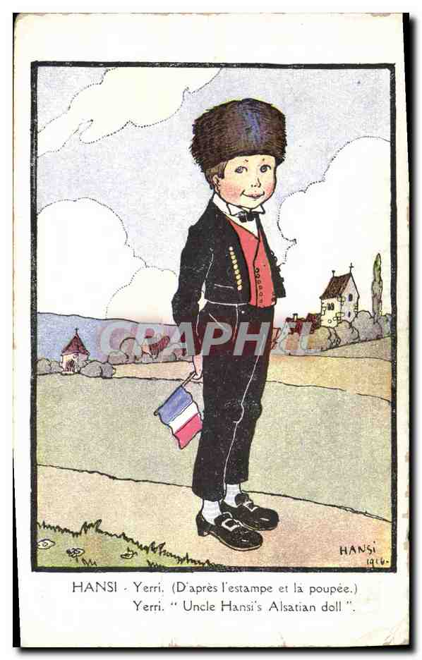 CPA Fantaisie Illustrateur Waltz Hansi Enfant Yerri 