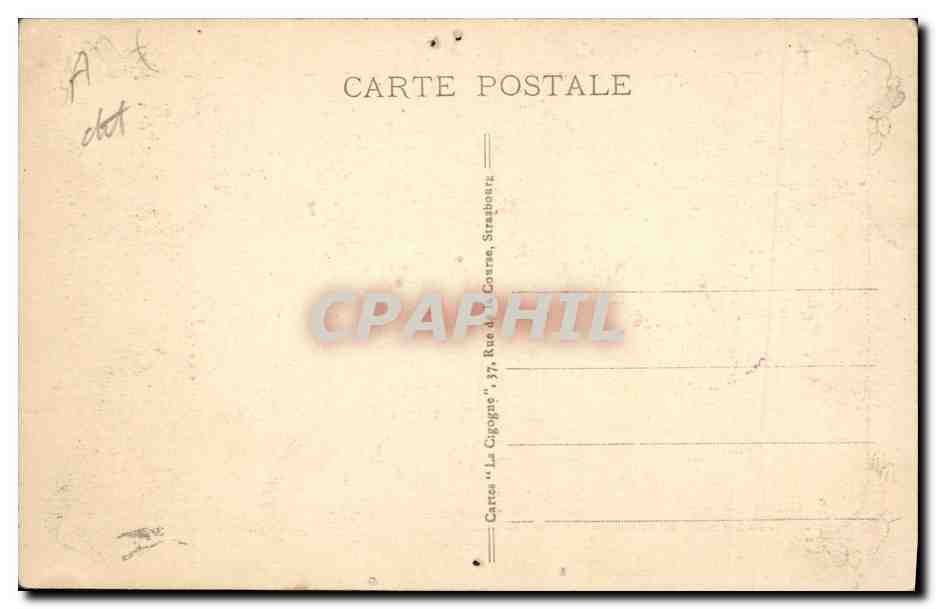CPA Fantaisie Illustrateur Waltz Hansi Enfants Alsace  — Verso
