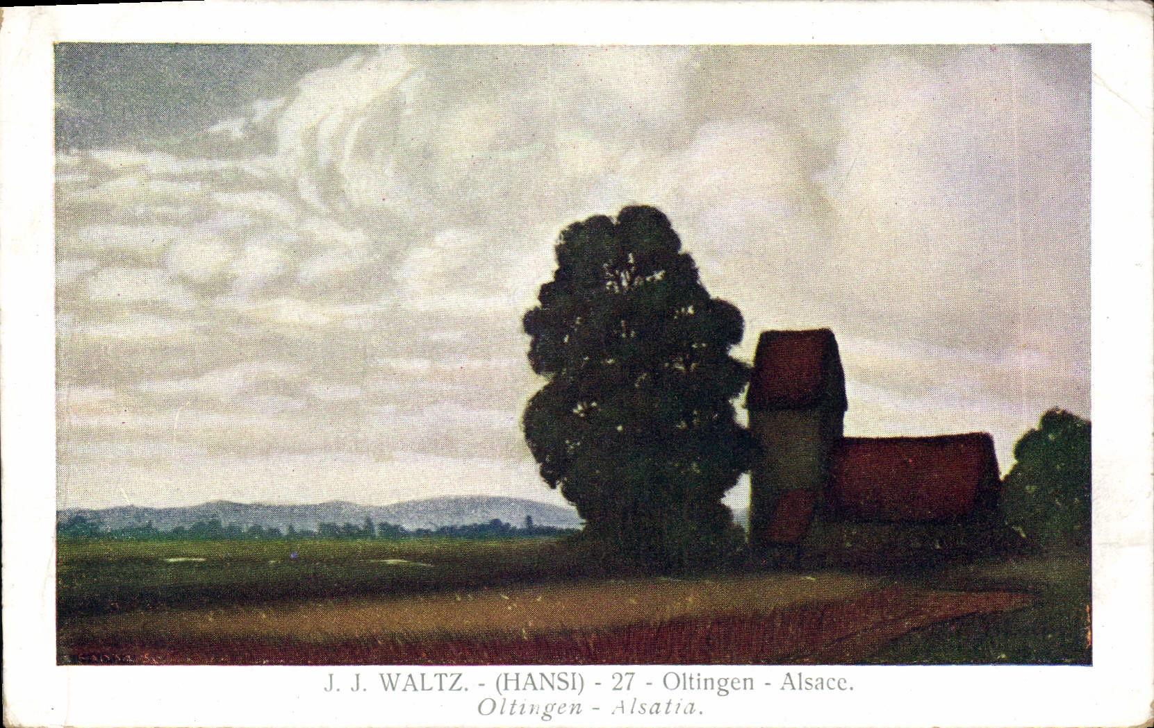 CPA Fantaisie Illustrateur Waltz Hansi Oltingen Alsace 
